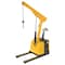 Vestil Steel Electric Powered Low Profile Floor Crane 1600 Lb. Capacity Yellow EPFC-16-LP - alternate 2
